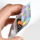 50pcs Thicken Laser Ziplock Bags Jewelry Storage Retail Display Pouches