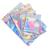 50pcs Thicken Laser Ziplock Bags Jewelry Storage Retail Display Pouches