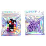 50pcs Thicken Laser Ziplock Bags Jewelry Storage Retail Display Pouches