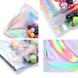 50pcs Thicken Laser Ziplock Bags Jewelry Storage Retail Display Pouches