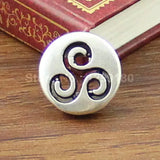 50pcs Tibetan Silver Flat Round Beads 18mm for DIY Bracelet Necklace Cord