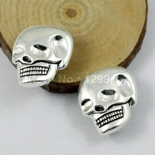 50pcs Tibetan Slider Skeleton for DIY Bracelet Necklace Cord Beads