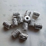 50pcs Tibetan Style Alloy Beads 6x7.5mm Spacer DIY Jewelry Making Findings