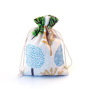 50pcs Wedding Favor Small Linen Drawstring Gift Bag