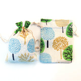 50pcs Wedding Favor Small Linen Drawstring Gift Bag