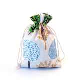 50pcs Wedding Favor Small Linen Drawstring Gift Bag