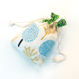 50pcs Wedding Favor Small Linen Drawstring Gift Bag