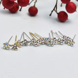 50pcs Flower Nose Stud 925 Silver Body Piercing Jewelry Piercing Nose