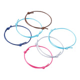 50pcs Woven Waxed Cord Bracelet Adjustable Thread Rope Bracelets Gift