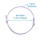 50pcs Woven Waxed Cord Bracelet Adjustable Thread Rope Bracelets Gift