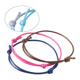 50pcs Woven Waxed Cord Bracelet Adjustable Thread Rope Bracelets Gift