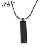 50pcs/lot 10x50mm Pendant Base Tray With Leather Rope Chains