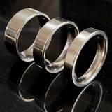 50pcs Classic Stainless Steel Wedding Rings 2mm-8mm