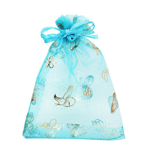50pcs Butterfly Organza Bag Jewelry Pouch Decoration