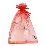 50pcs Butterfly Organza Bag Jewelry Pouch Decoration