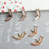 50pcs Wild Goose Bird Pendant Enamel DIY Accessories Necklace Bracelet Headdress