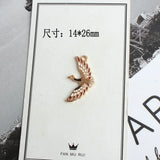 50pcs Wild Goose Bird Pendant Enamel DIY Accessories Necklace Bracelet Headdress