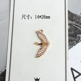50pcs Wild Goose Bird Pendant Enamel DIY Accessories Necklace Bracelet Headdress
