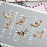 50pcs Wild Goose Bird Pendant Enamel DIY Accessories Necklace Bracelet Headdress