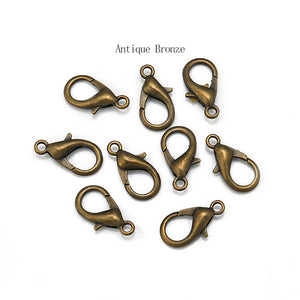 50pcs Zinc Alloy Lobster Clasp Hooks DIY Jewelry Making Necklace Bracelet Chain