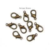 50pcs Zinc Alloy Lobster Clasp Hooks DIY Jewelry Making Necklace Bracelet Chain