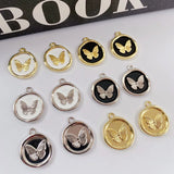50pcs Alloy Butterfly Core Floating Locket Charms DIY Jewelry Accessory