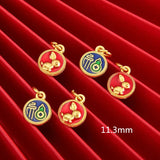 50pcs Alloy Drop Oil Animal Floating Locket Charms DIY Jewelry Accessory