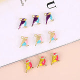 50pcs Alloy Bird Shape Floating Locket Charms DIY Jewelry Accessory