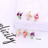 50pcs Alloy Bird Shape Floating Locket Charms DIY Jewelry Accessory