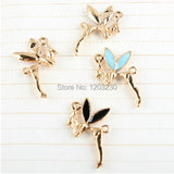 50pcs Gold Alloy Animal Cartoon Wing & Fairy Charms DIY Jewelry Pendant