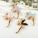 50pcs Gold Alloy Animal Cartoon Wing & Fairy Charms DIY Jewelry Pendant