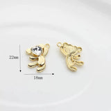 50pcs Animals Cartoon Bears/Rabbits Alloy Charms DIY Jewelry