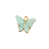 50pcs Butterfly Acrylic Alloy Charms DIY Jewelry Pendants