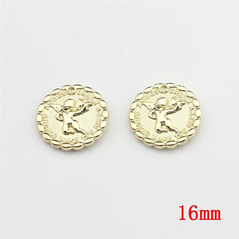 50pcs Cartoon Angels Alloy Floating Locket Charms DIY Jewelry