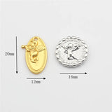 50pcs Cartoon Angels Alloy Floating Locket Charms DIY Jewelry