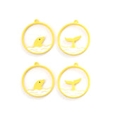 50pcs/lot Cartoon Animal Alloy Charms for DIY Jewelry
