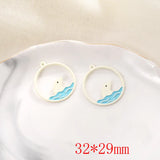 50pcs/lot Cartoon Animal Alloy Charms for DIY Jewelry