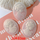 50pcs Cartoon Girls Resin Flatback Cabochon Beads DIY Jewelry Earring/Hair