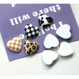 50pcs Leopard Print Resin Flatback Beads DIY Jewelry Hair Accessory