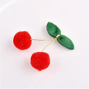 50pcs Cherry Shaped Decoration Charms DIY Jewelry Earrings