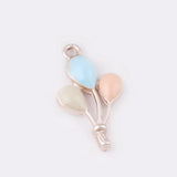 50pcs astronaut/balloon alloy oil drop charms DIY earrings accessory