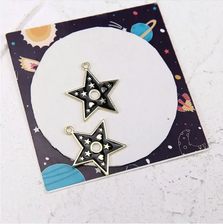 50pcs Alloy Geometric Charms for DIY Jewelry Making
