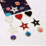 50pcs Alloy Geometric Charms for DIY Jewelry Making