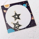 50pcs Alloy Geometric Charms for DIY Jewelry Making