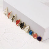 50pcs Alloy Geometric Charms for DIY Jewelry Making