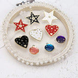 50pcs Alloy Geometric Charms for DIY Jewelry Making