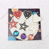 50pcs Alloy Geometric Charms for DIY Jewelry Making