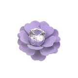 50pcs Flowers Alloy/Zircon Charms for DIY Jewelry Making