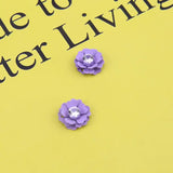 50pcs Flowers Alloy/Zircon Charms for DIY Jewelry Making