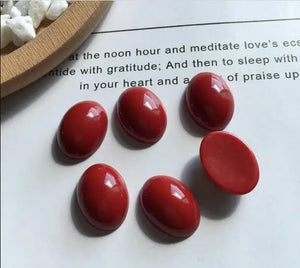 50pcs Geometric Ovals Resin Charms DIY Earring Pendant Accessory